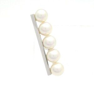 Tasaki Balance Plus Earring Clip On Earrings E-3842 18K White Gold White Pearl
